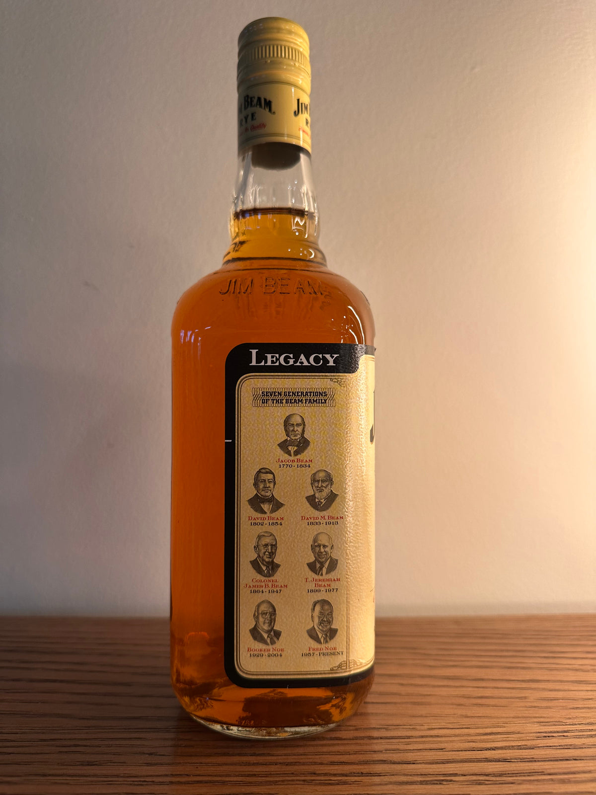 2012 Jim Beam Rye Yellow Label 750ml