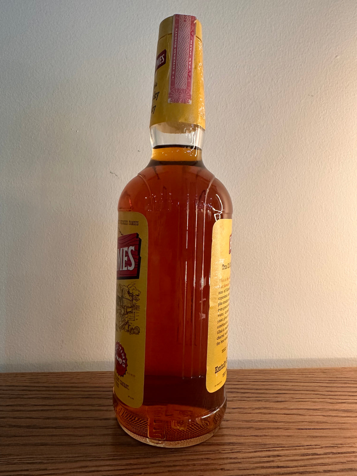 1961-1977 Early Times 4 Year Kentucky Straight Bourbon Whiskey 4/5 Quart