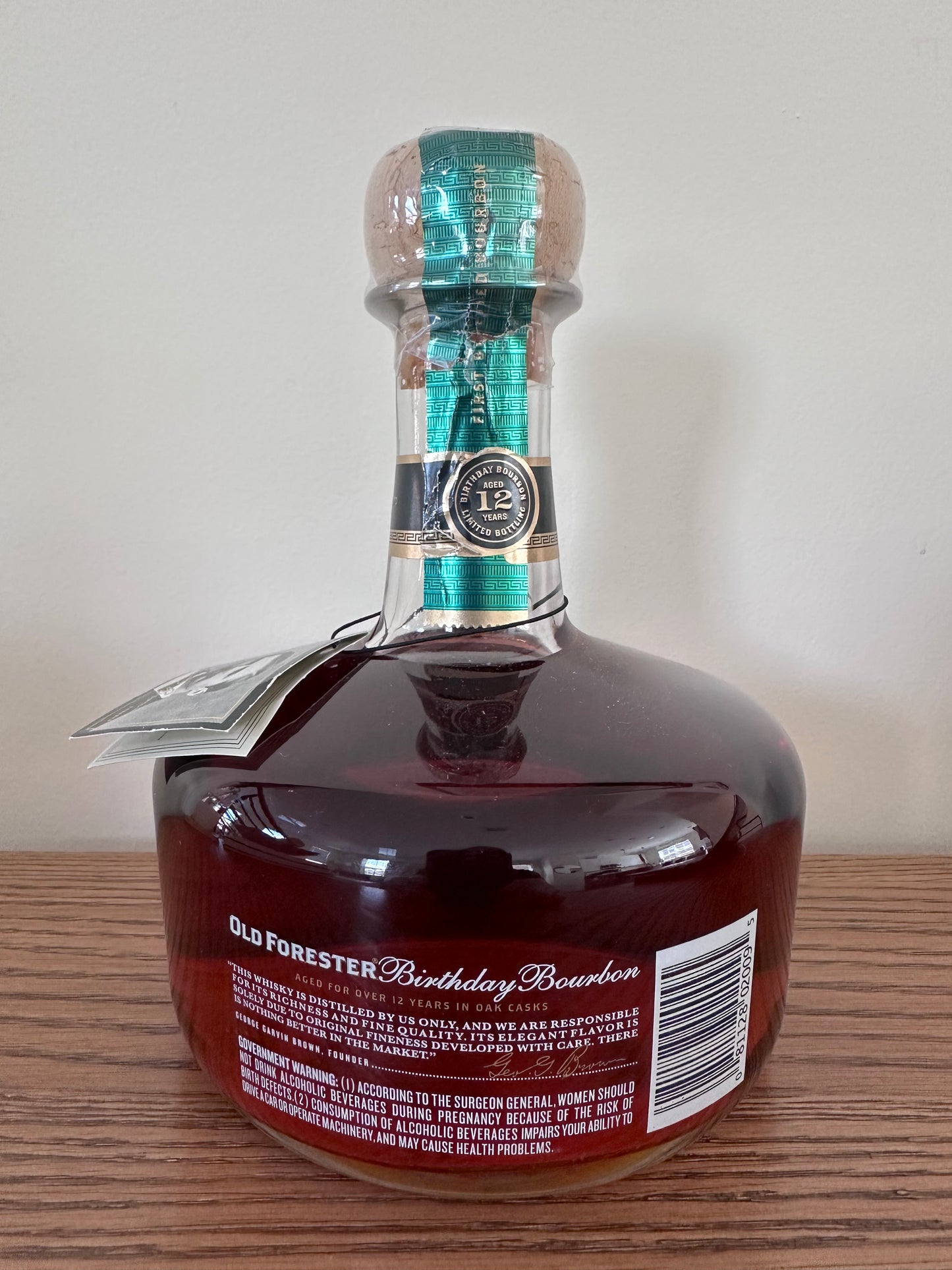 2014 Old Forester Birthday Bourbon 12 Year old Kentucky Straight Bourbon Whiskey 750ml