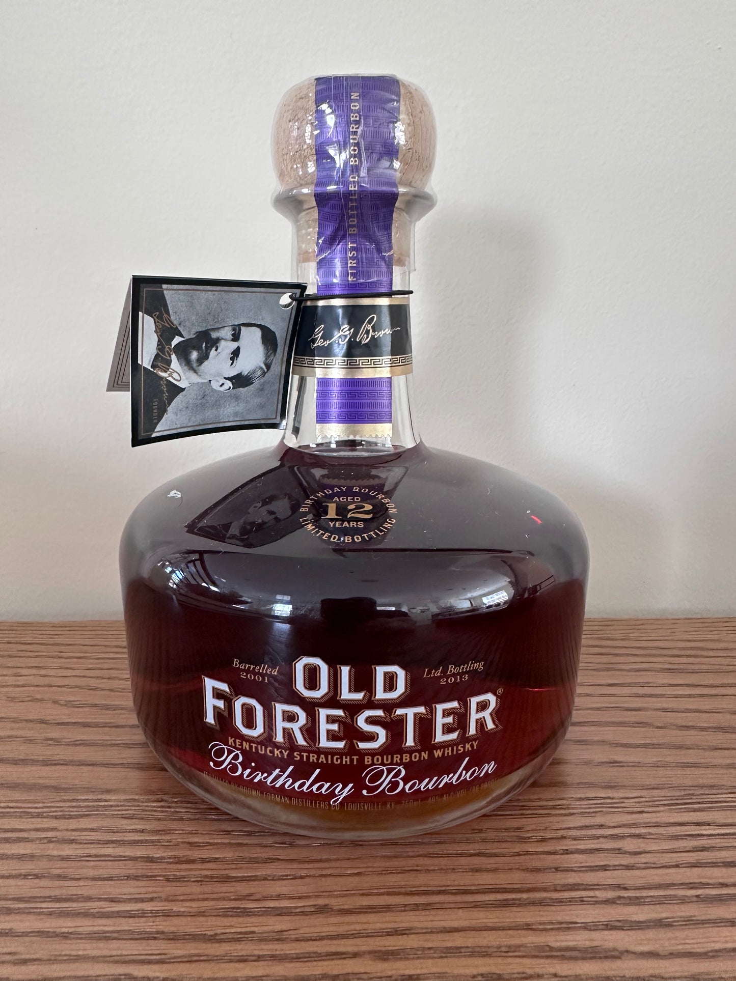 2013 Old Forester Birthday Bourbon 12 Year Old Kentucky Straight Bourbon Whiskey 750ml