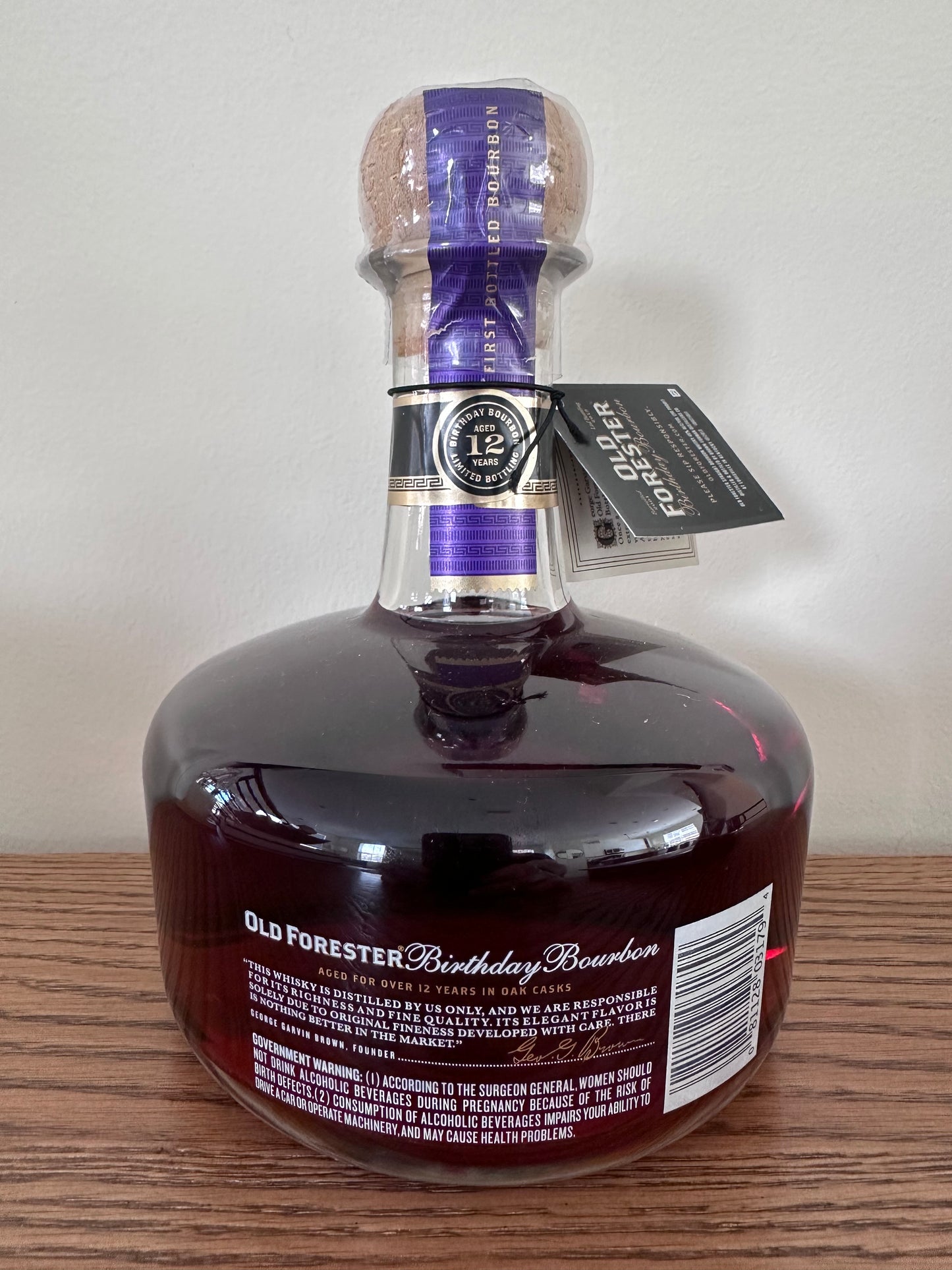 2013 Old Forester Birthday Bourbon 12 Year Old Kentucky Straight Bourbon Whiskey 750ml