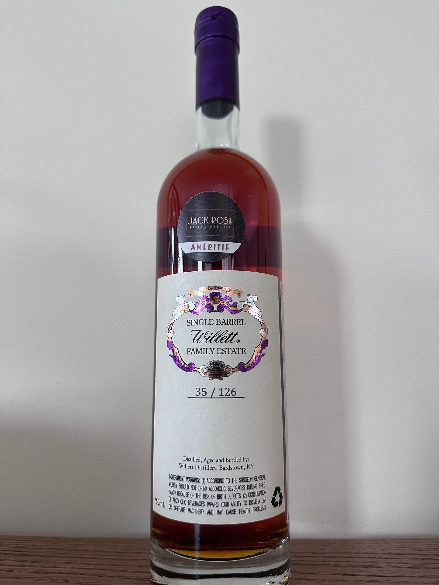 Willett Family Estate 7 Year Old Ameritif #2796