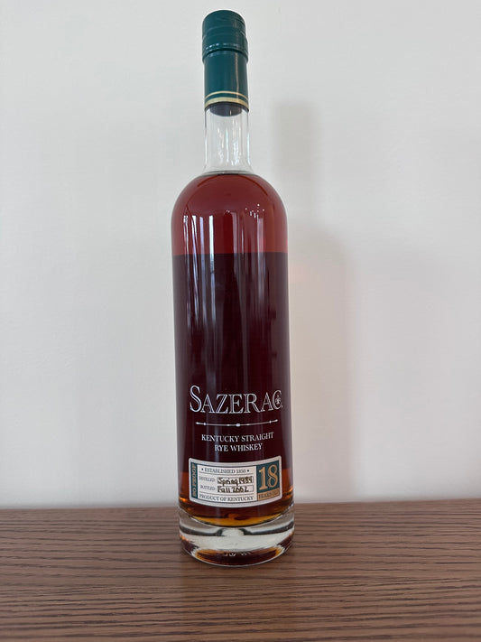 2002 Sazerac 18 Year Old Straight Rye Whiskey 750ml