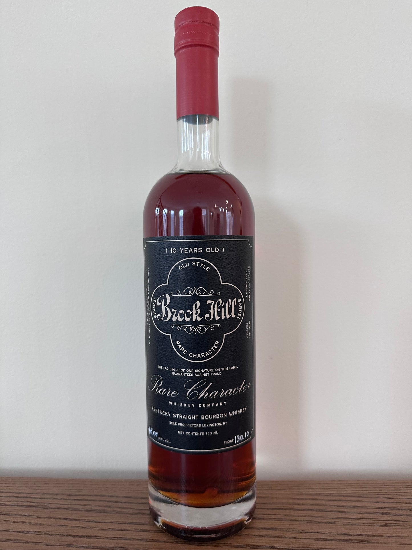 Rare Character Brook Hill Single Barrel 10 Year Old Kentucky Straight Bourbon Whiskey 750ml