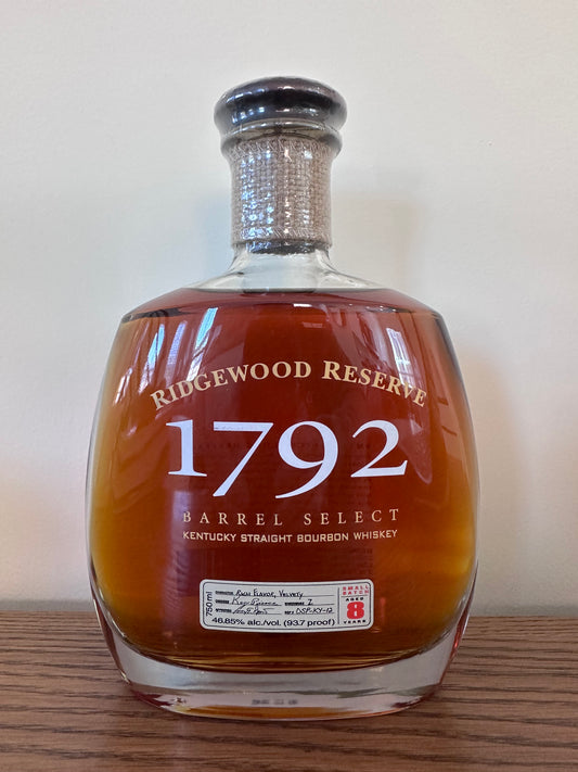 1792 Ridgewood Reserve 8 Year Lawsuit Bottle