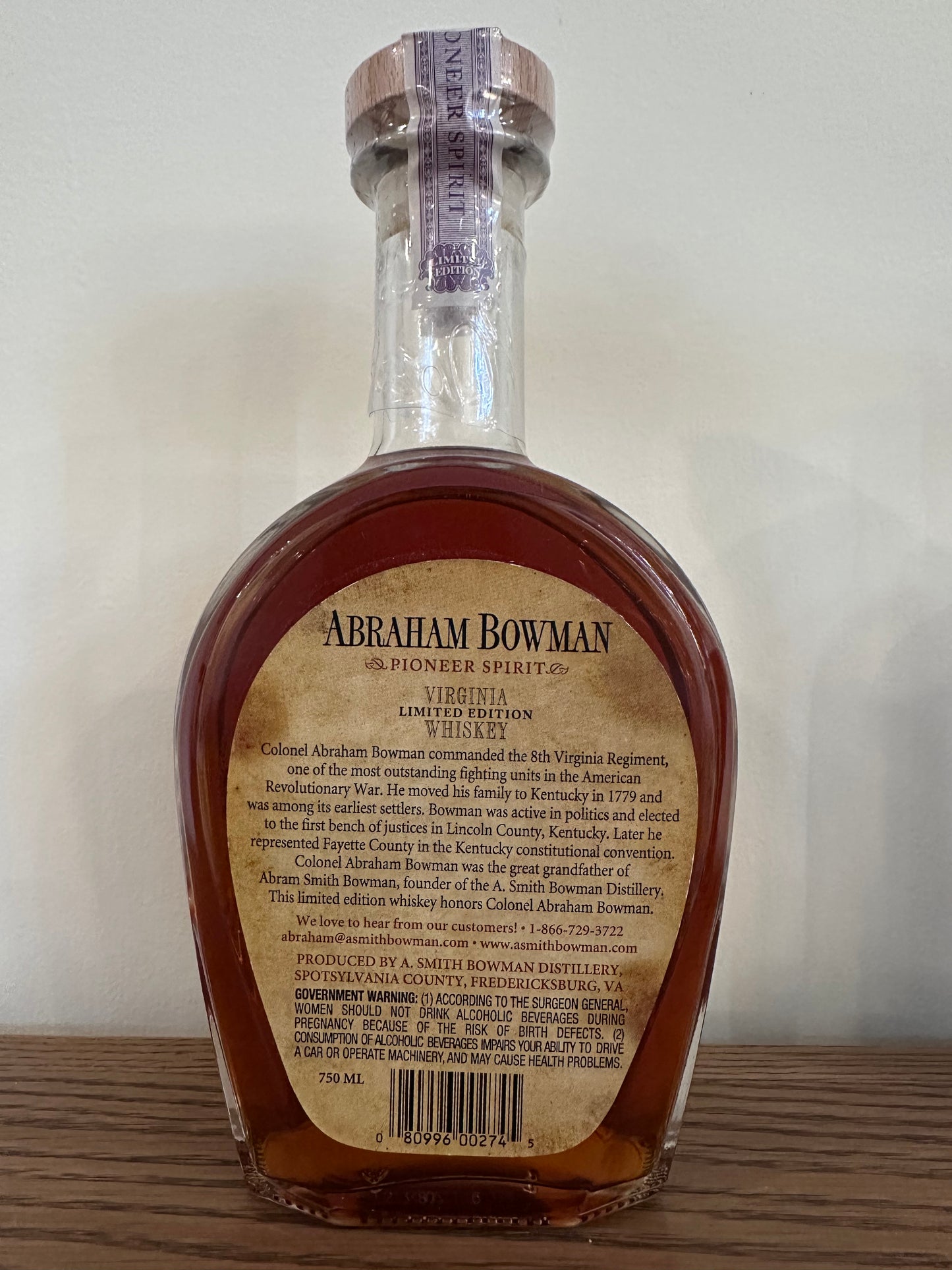 Abraham Bowman Rum Finished Bourbon 2021