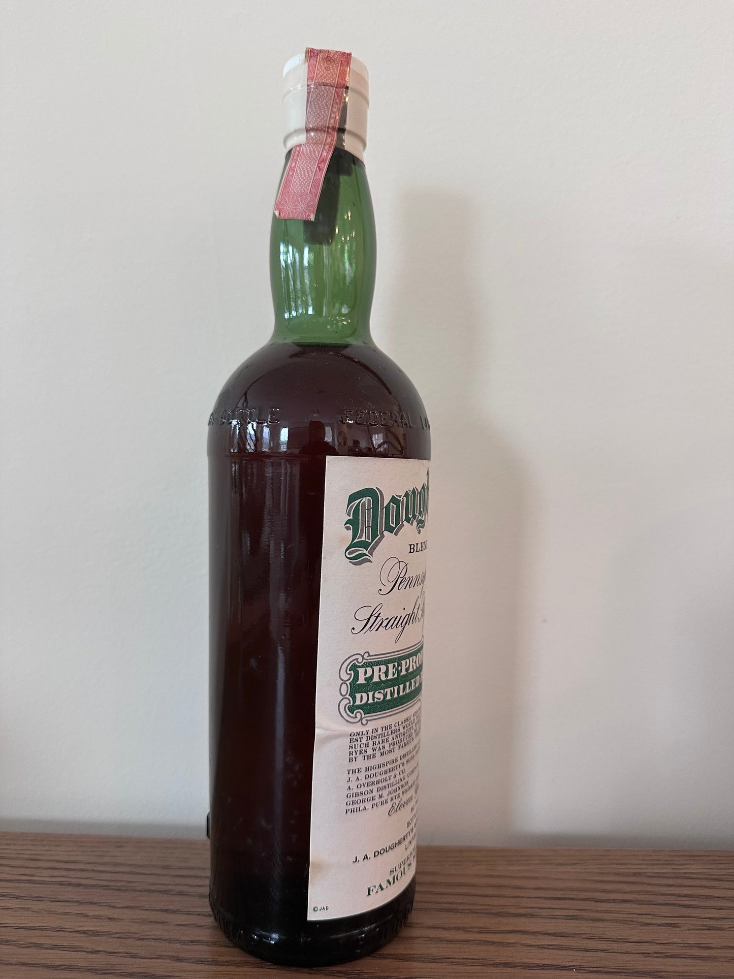 Dougherty's 11 Year Old Pre-Prohibition Blend of Straight Rye Whiskies