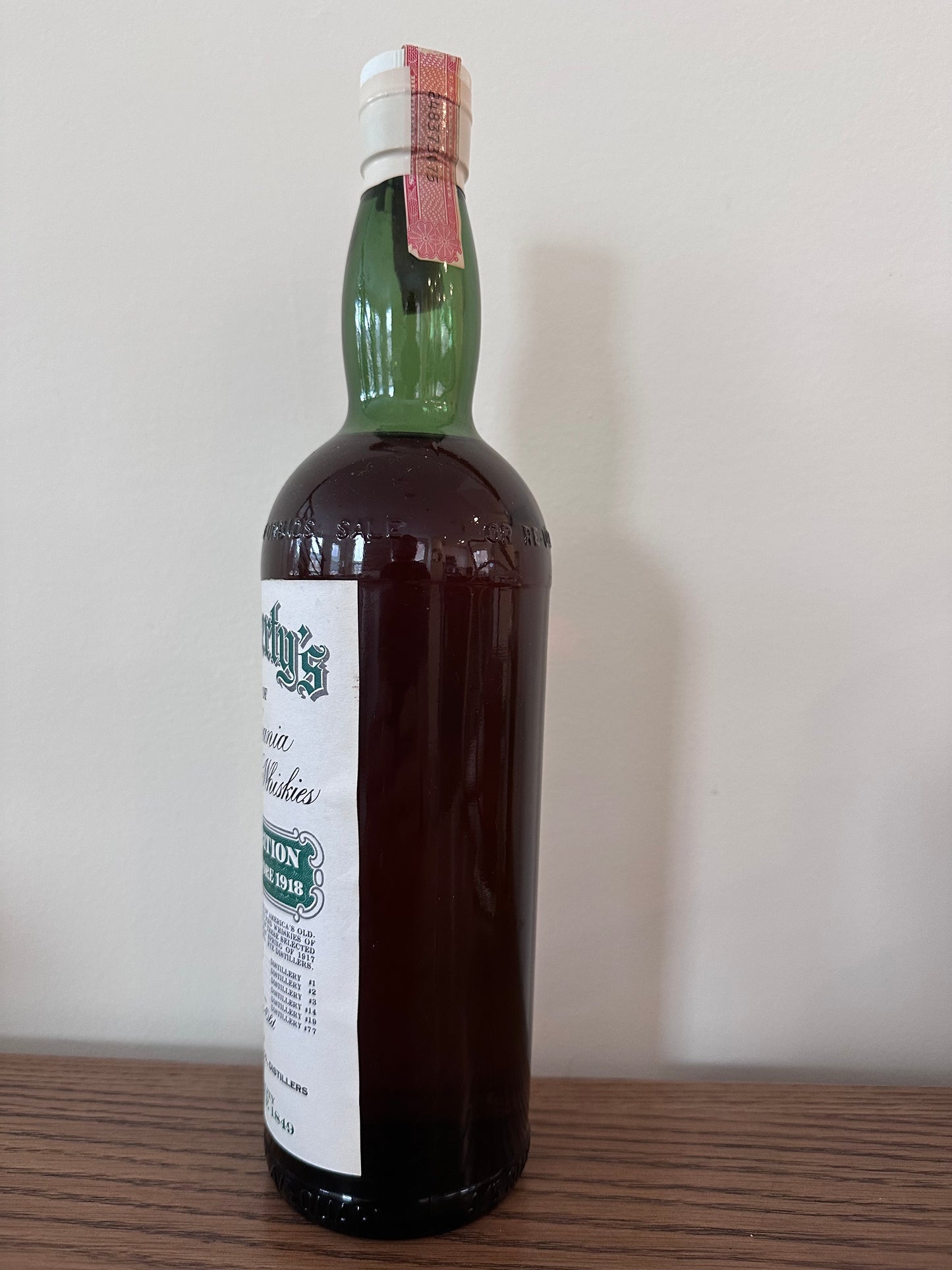 Dougherty's 11 Year Old Pre-Prohibition Blend of Straight Rye Whiskies