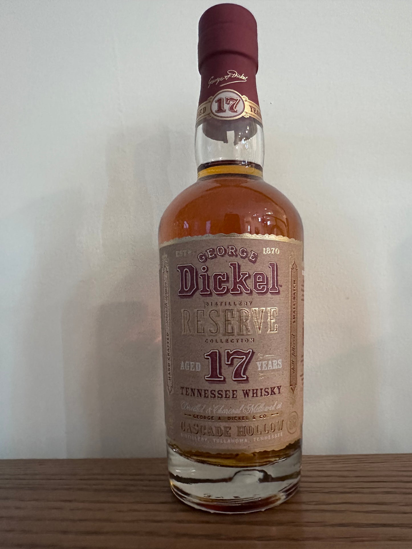 George Dickel 17 Year 375 ml Batch 1