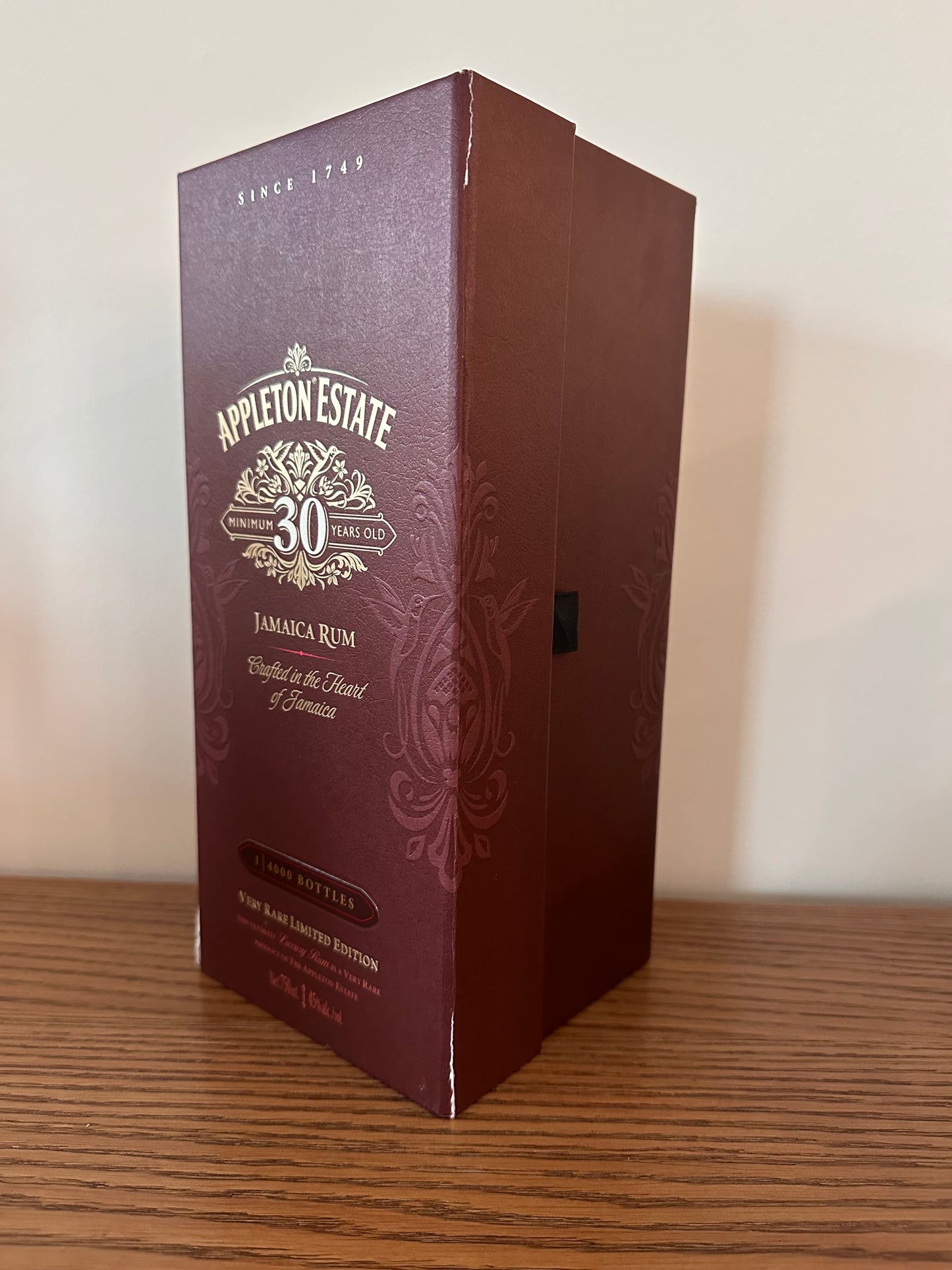 Appleton Limited Edition 30 Year Old Rum 750ml Outer Box is Slightly Damaged