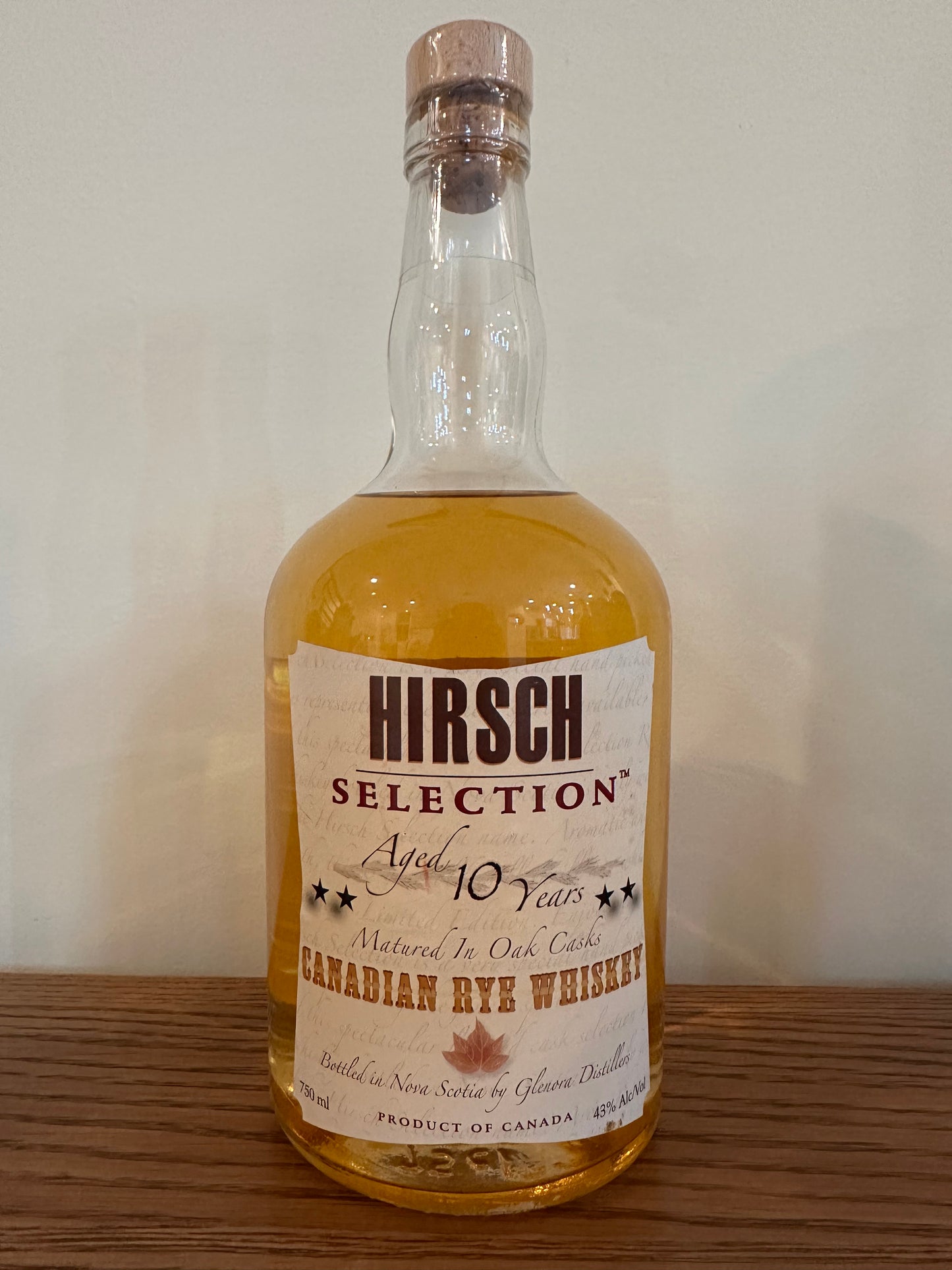 Hirsch 10 Year 'Selection' Canadian Rye Whiskey