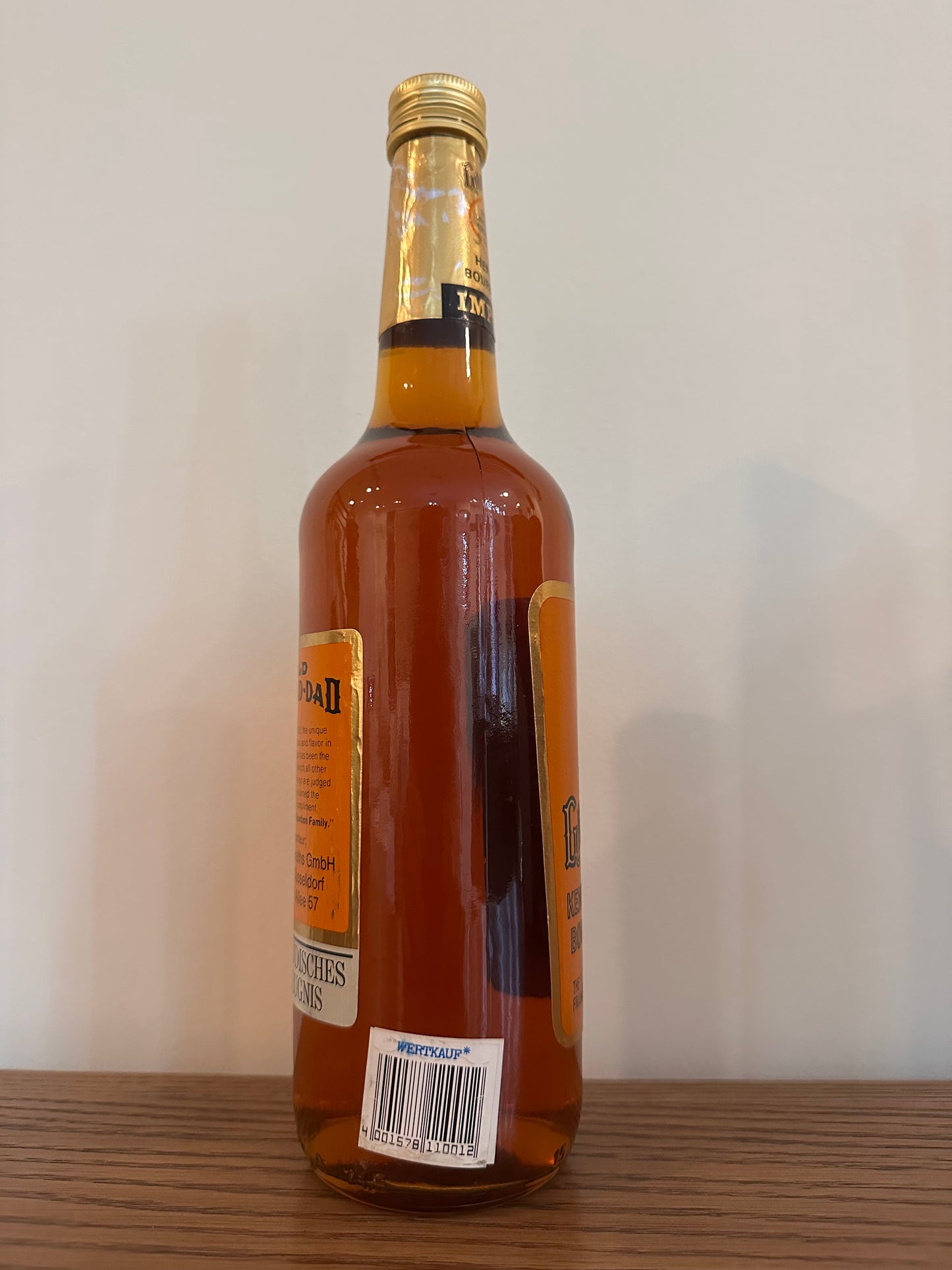 Antique Old Grand-Dad Kentucky Straight Bourbon Whiskey 80 Proof 700ml German Export