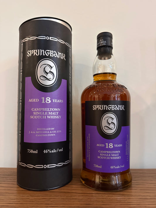 18 Year Old Single Malt Scotch Whisky 750ml With Tube