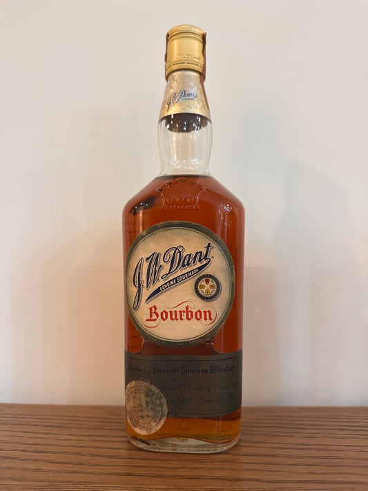 J.W. Dant Bourbon (1960s-1970s Release) 86 Proof Export 4/5 Quart
