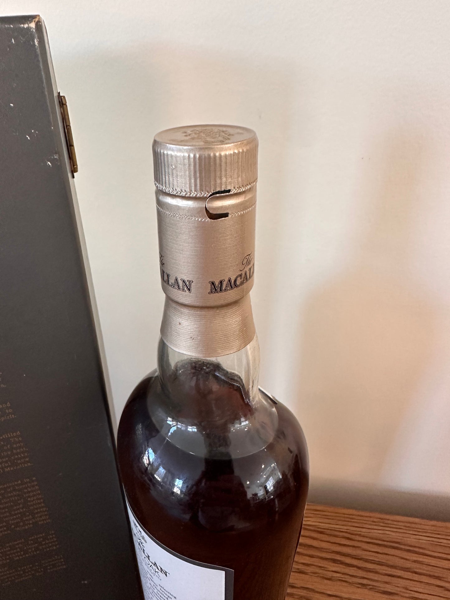 Macallan Fine Oak 21 Year Old Single Malt Scotch Whisky (Grey Box, White Label) 750ml