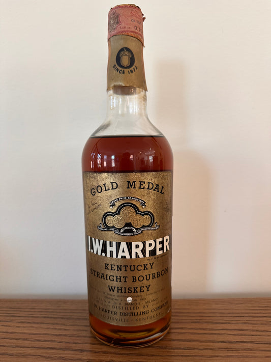 I.W. Harper Gold Medal Bourbon Whiskey 0.75l Vintage Imported By S.I.L.V.A Bianchi S.P.A
