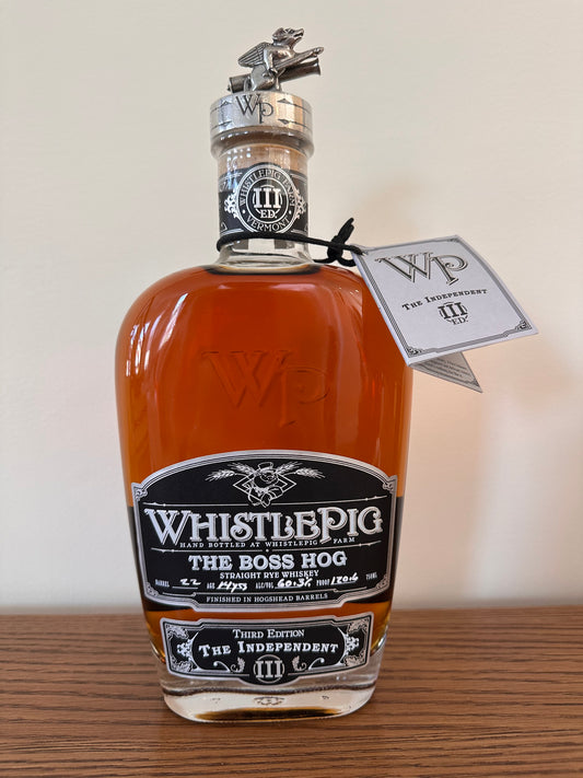 WhistlePig The Boss Hog III The Independent Straight Rye Whiskey 750ml