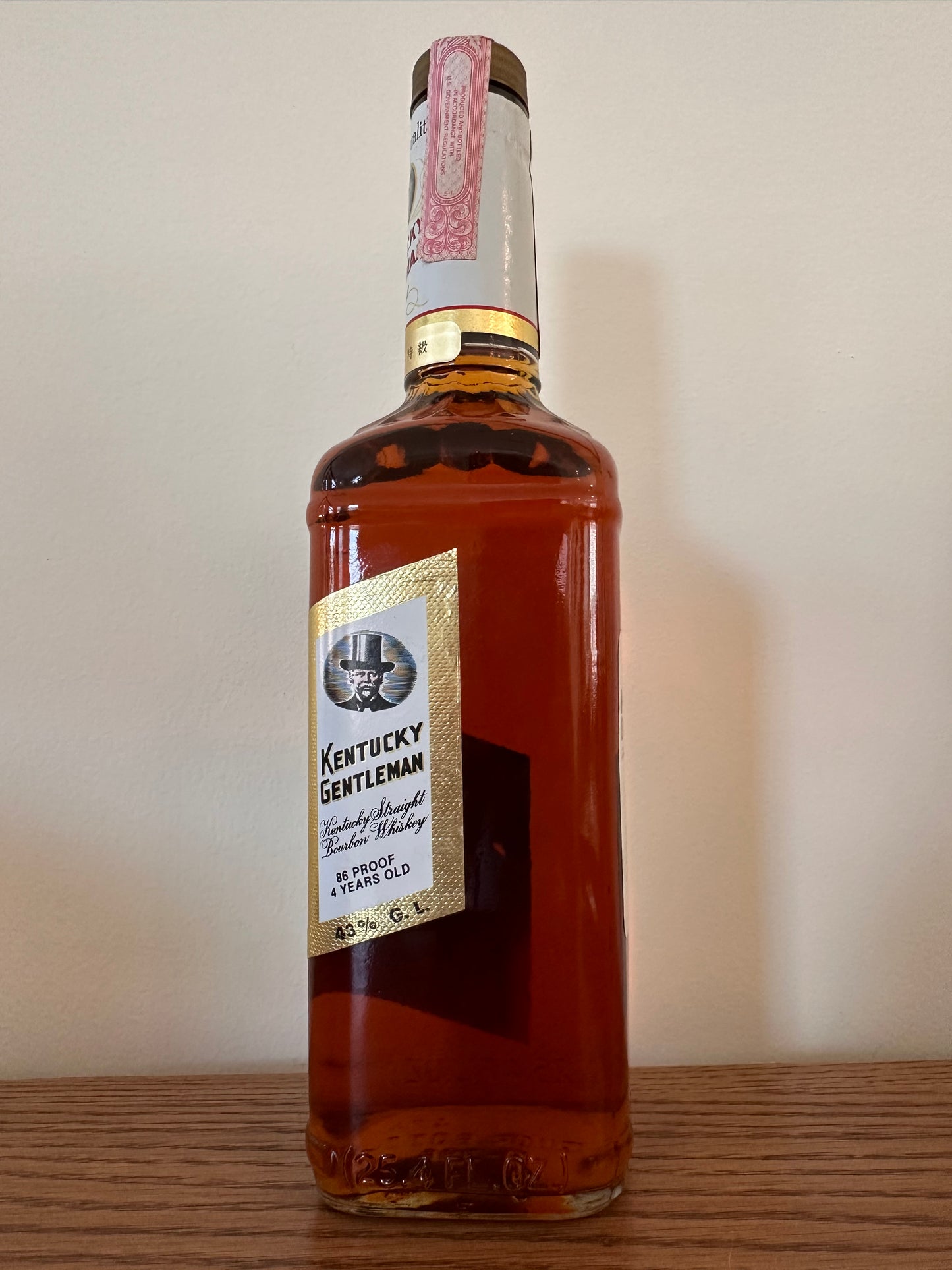 Kentucky Gentleman 1986 - 86 Proof 4 Year Old 750ml