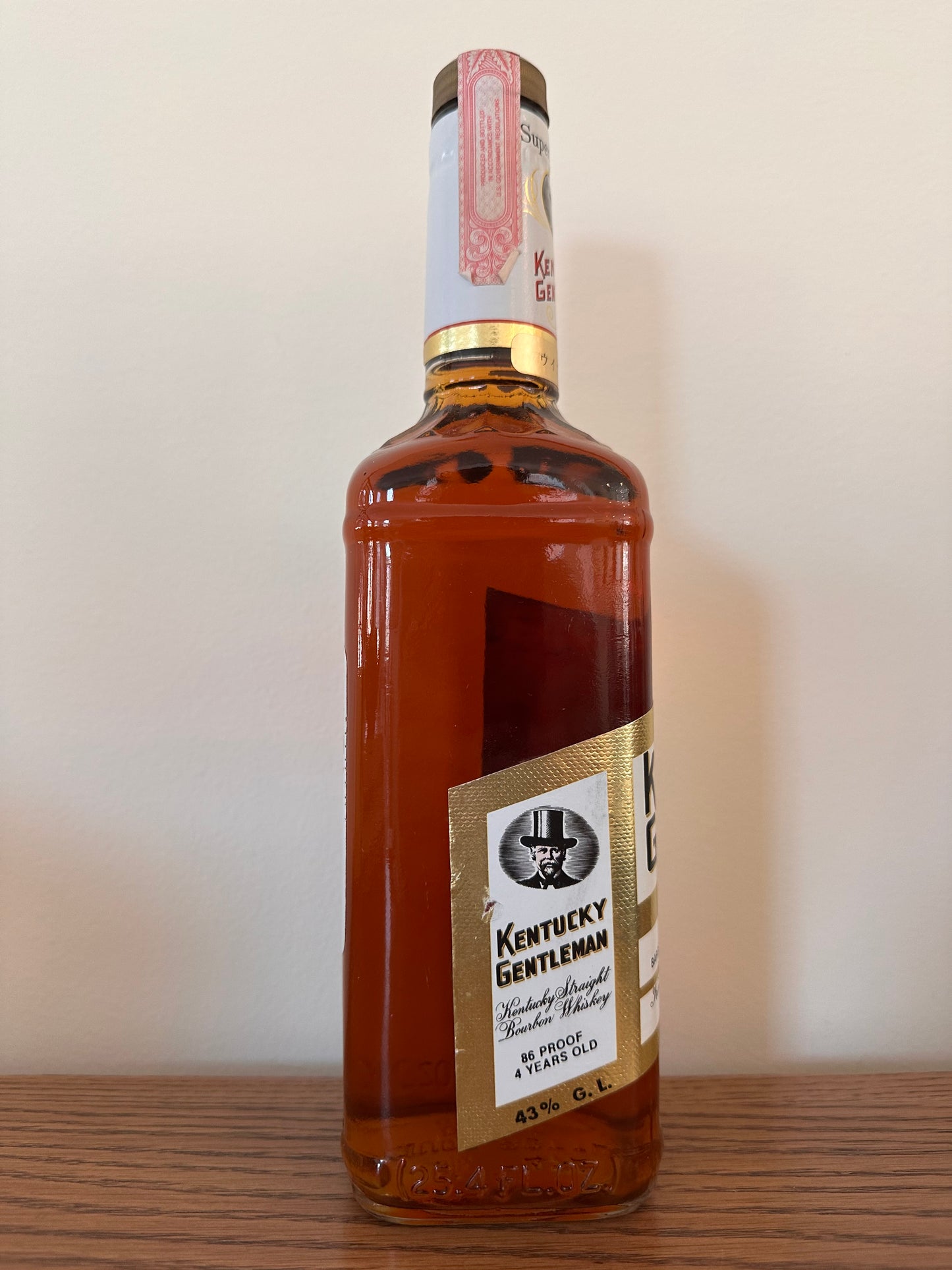 Kentucky Gentleman 1986 - 86 Proof 4 Year Old 750ml
