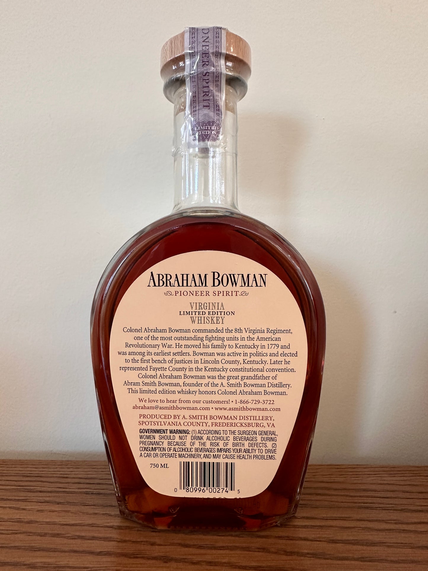 Abraham Bowman Coffee Finished Bourbon (Release No. 11, released in 2015)