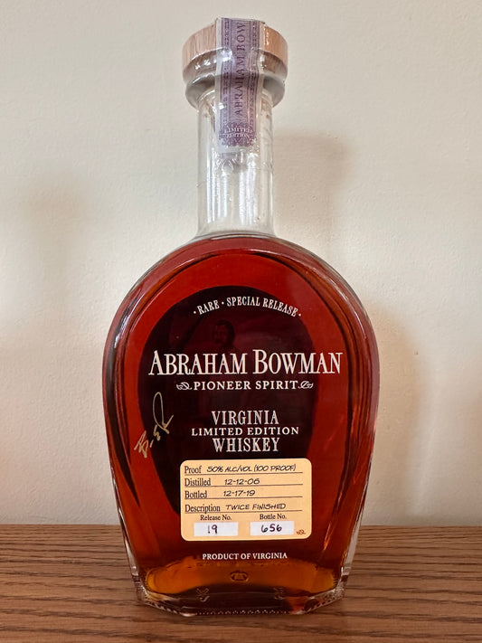 Abraham Bowman Twice Finished Whiskey (2019)