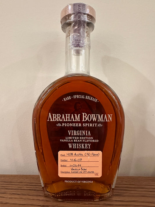 Abraham Bowman Limited Edition Release 10 Vanilla Bean Infused (2014) 750ml