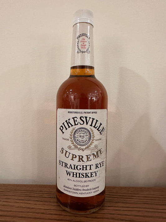 Pikesville Supreme Straight Rye Whiskey (Heaven Hill) Bottled 1996