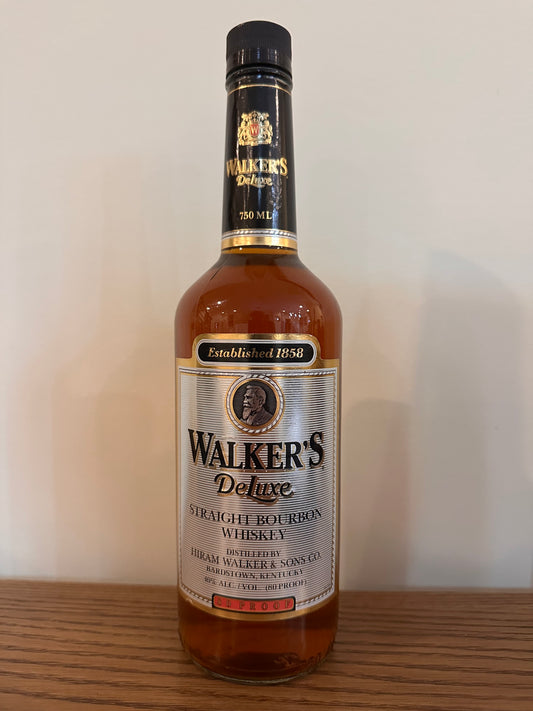 Walker's Deluxe Straight Bourbon Whiskey 80 Proof 2002