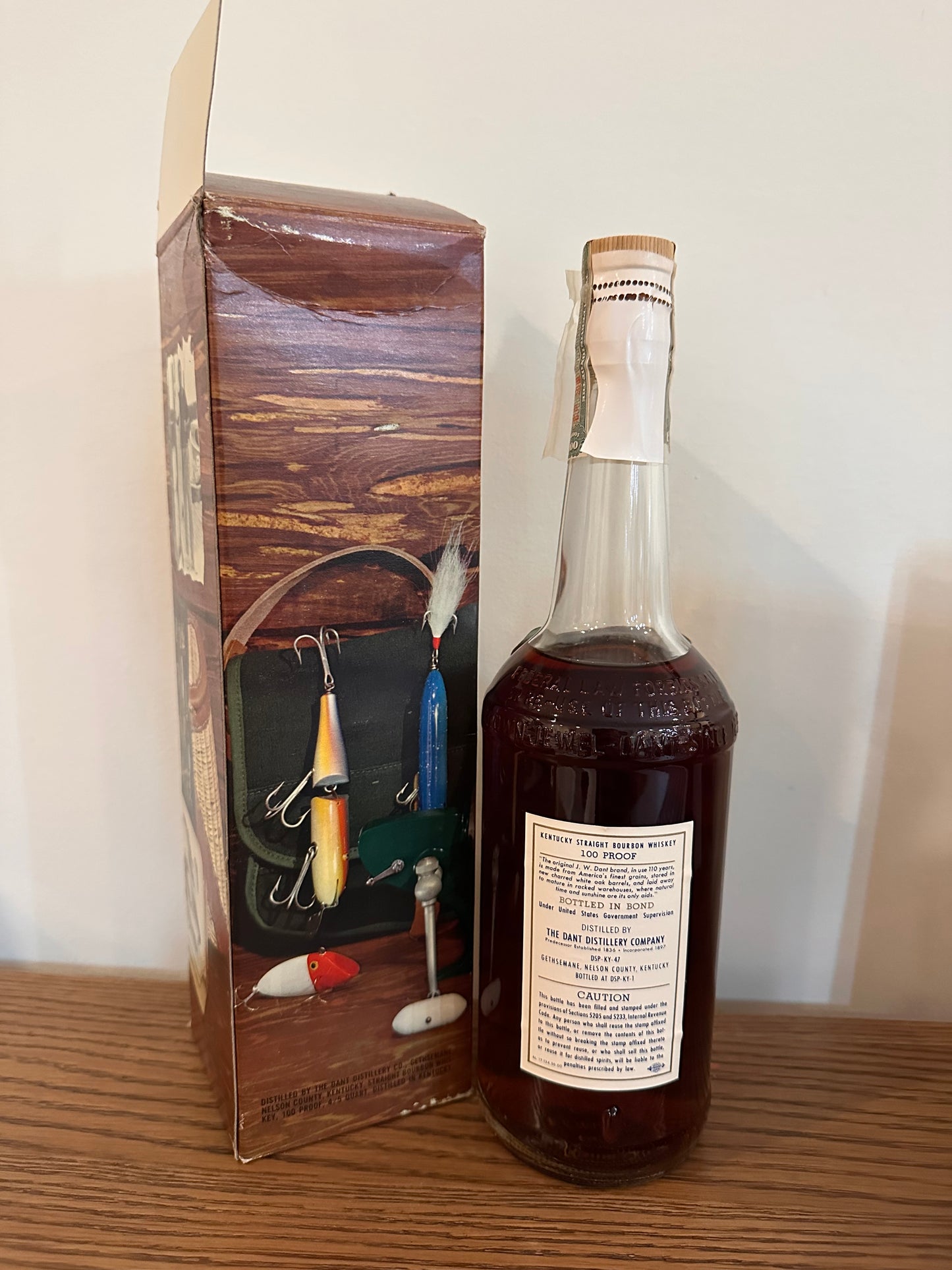 J.W. Dant Gethsemane Distilled Spring 1959 Bottled Fall 1964 DSP-47 Bottled in Bond 100 Proof