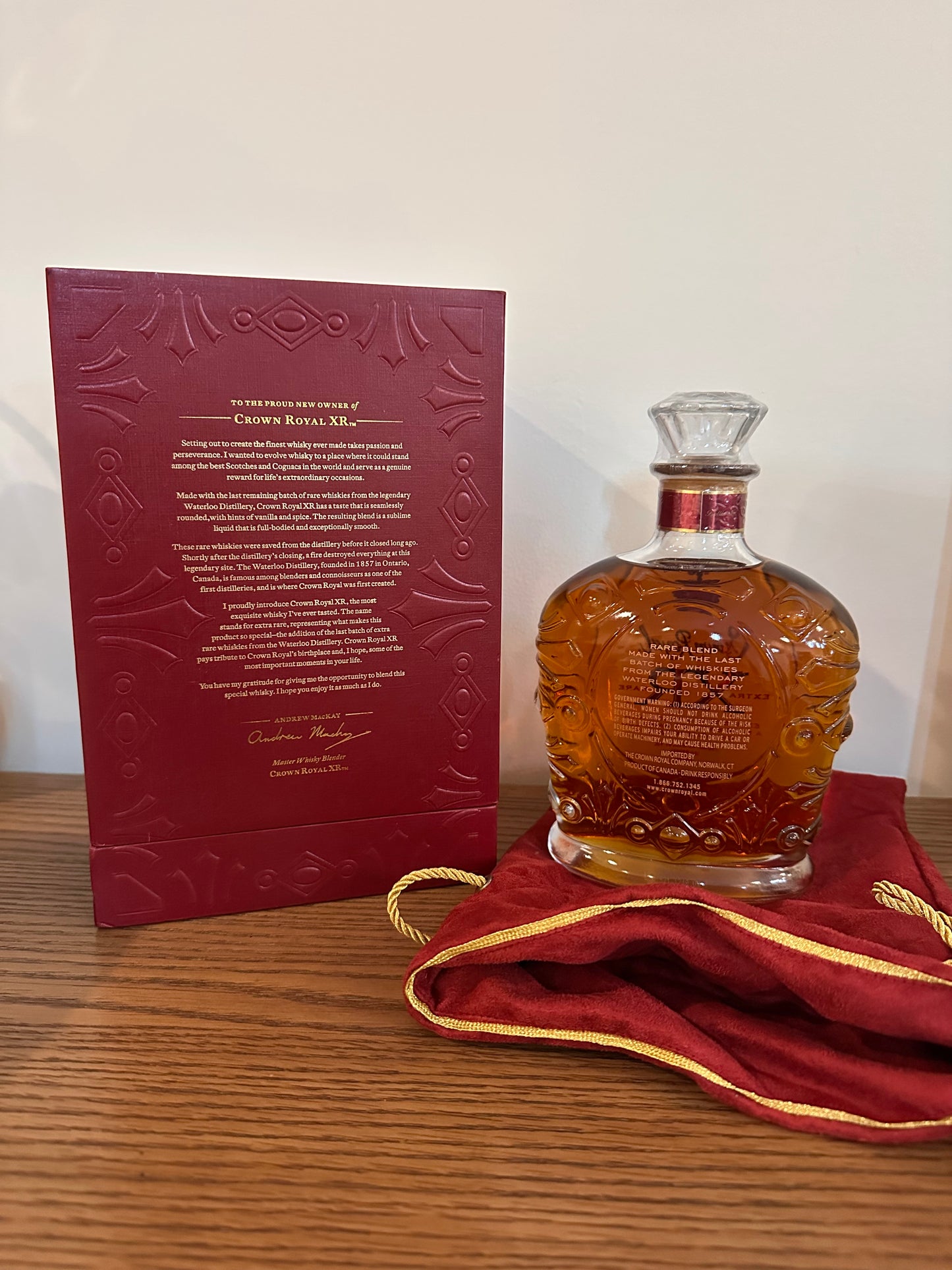 Crown Royal Extra Rare Red Waterloo XR Canadian Whisky 750ml