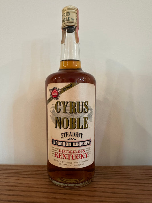 Cyrus Noble Straight Bourbon Whiskey 1973