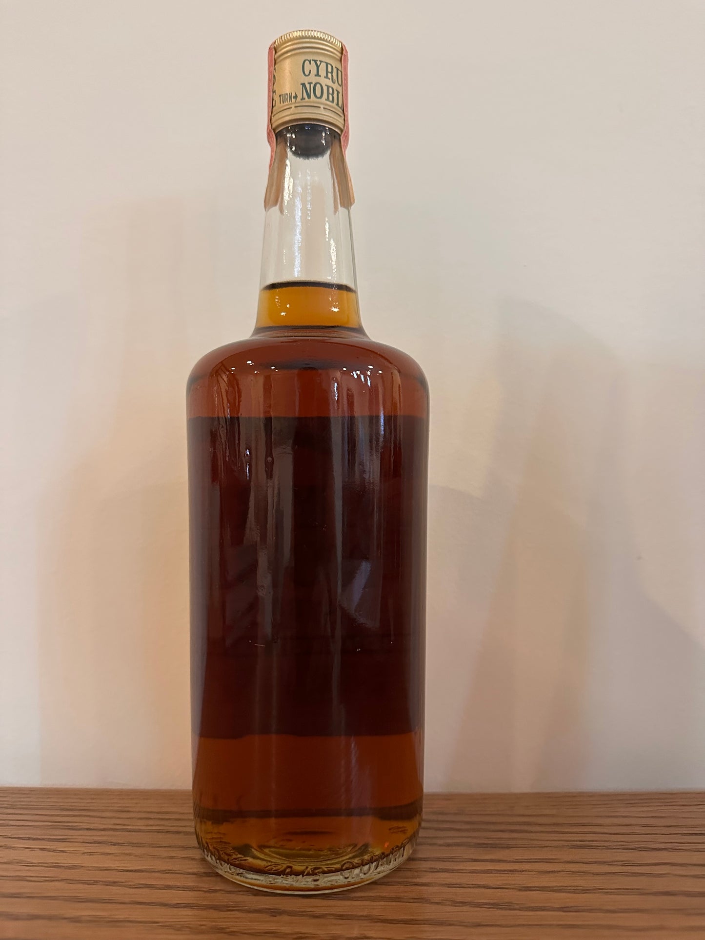 Cyrus Noble Straight Bourbon Whiskey 1973