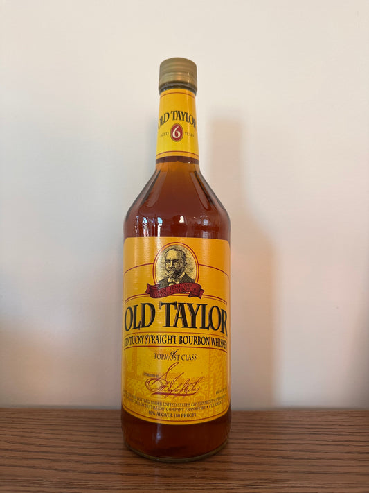 Old Taylor 6 Year Old Kentucky Straight Bourbon Whiskey 1.0Lt Bottled 1998