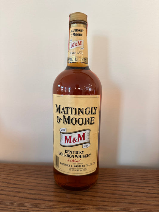Mattingly & Moore Straight Bourbon Whiskey 1.0Lt (1988)