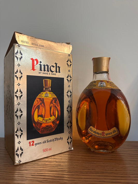 Pinch 12 Years Haig Scotch Vintage 500 ML Tax Strip 1983 to 1985
