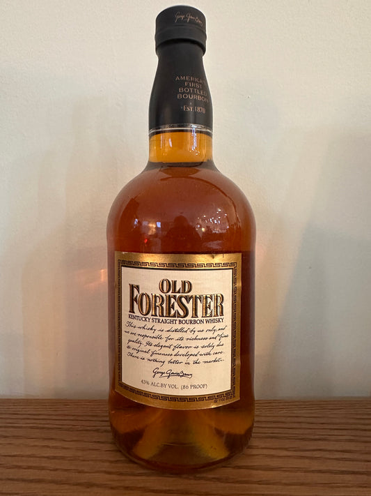 Old Forester 86 Proof White Square Label 2002 750ml