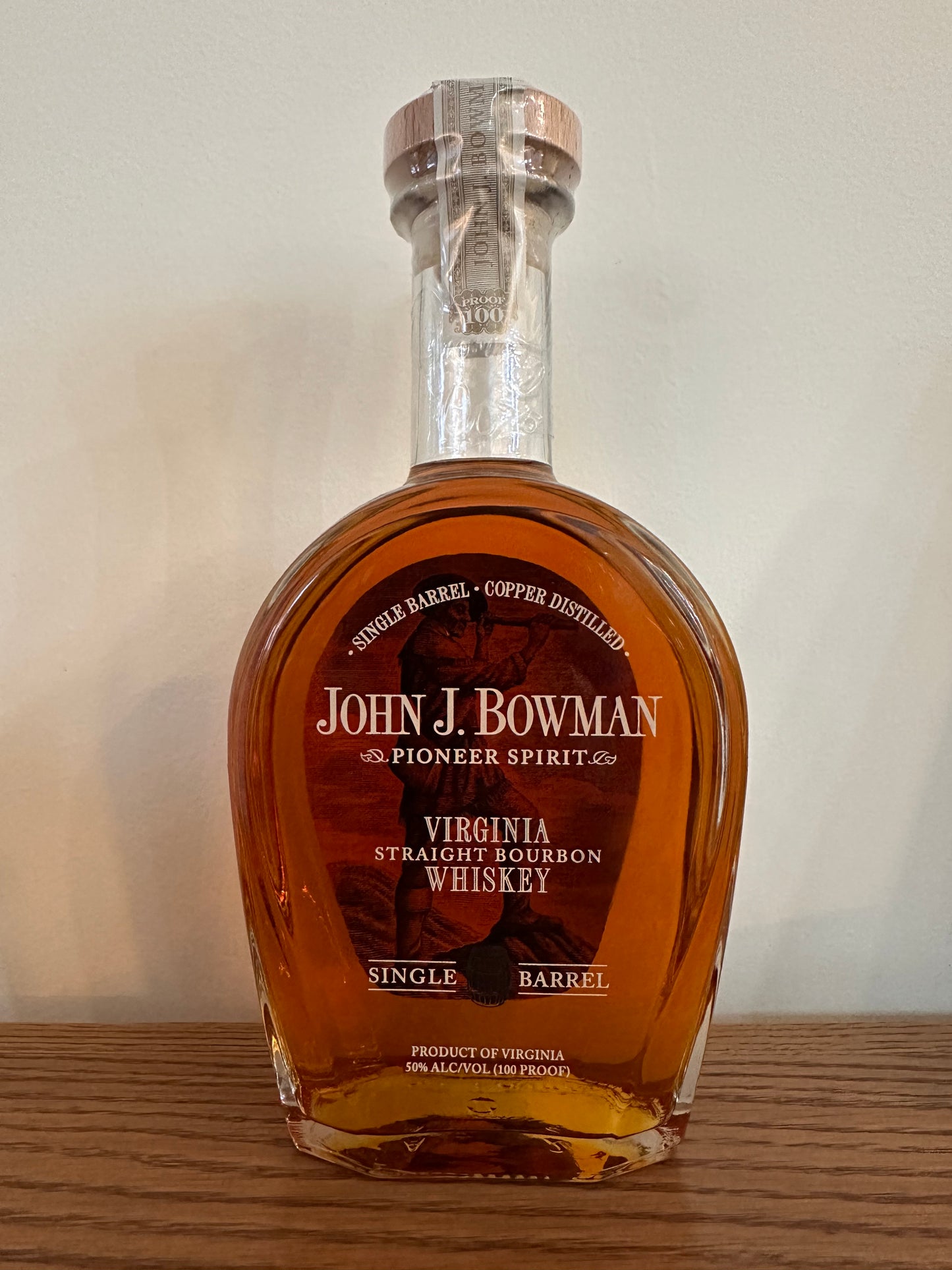 John J. Bowman Single Barrel 2022 Virginia Straight Bourbon Whiskey 750ml