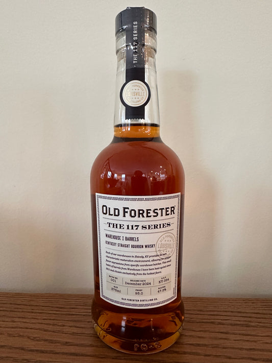 Old Forester The 117 Series Warehouse I Batch 1 Barrels Straight Bourbon Whisky 375ml