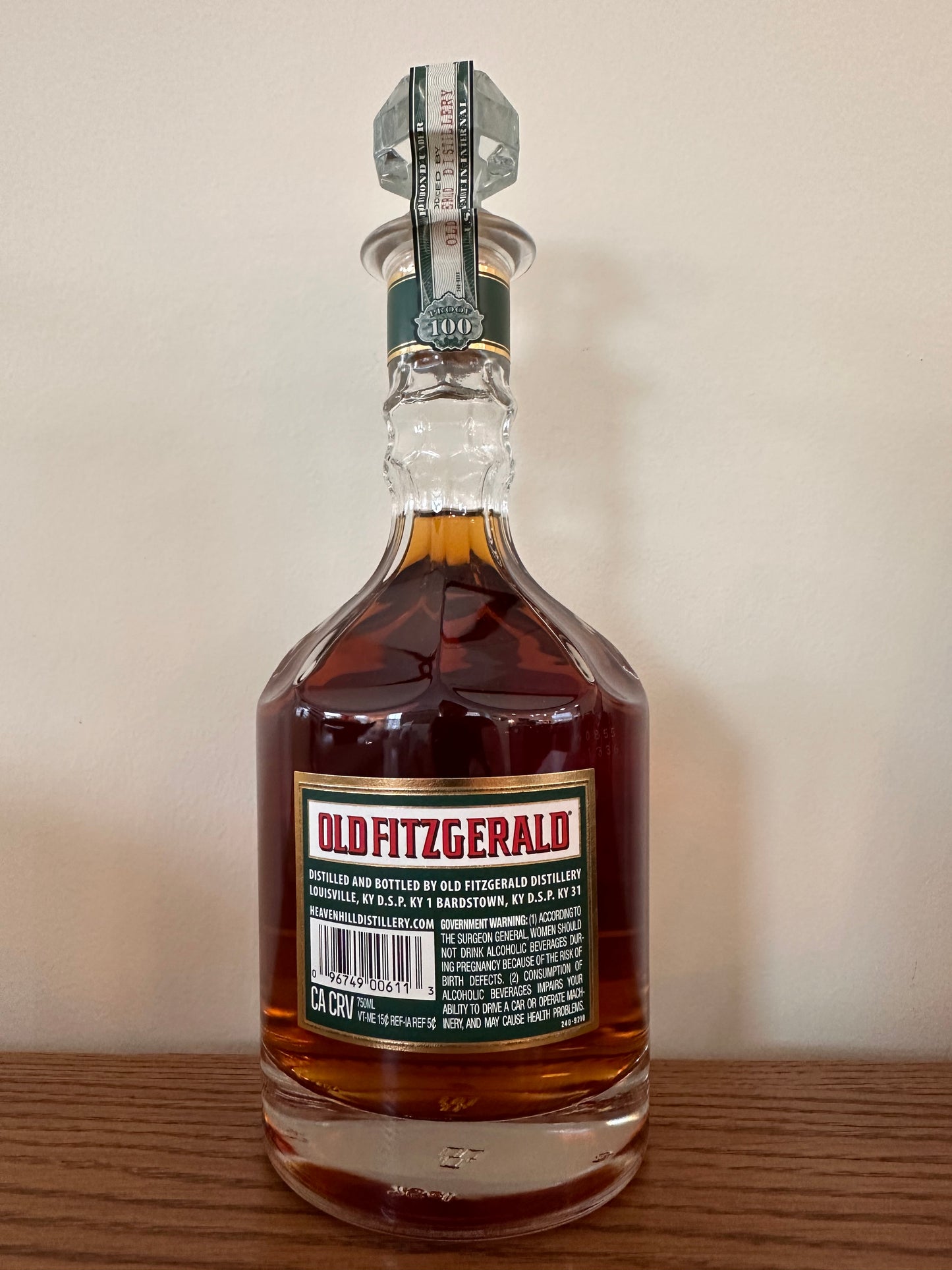 Old Fitzgerald Bottled in Bond 9 Year Old Spring 2025 Kentucky Straight Bourbon Whiskey 750ml