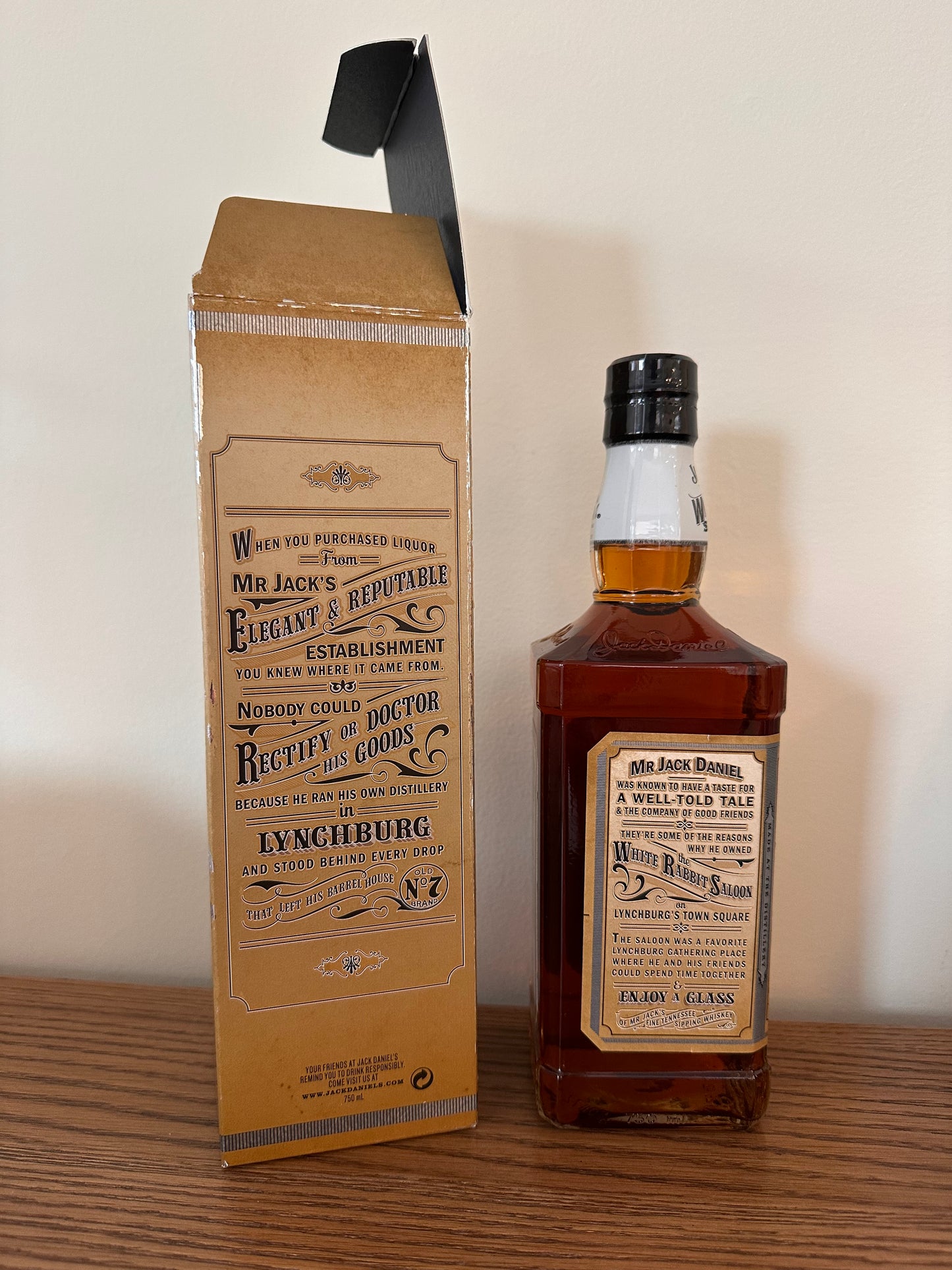 Jack Daniel's White Rabbit Saloon 120th Anniversary Limited Edition Sour Mash Whiskey 750ml
