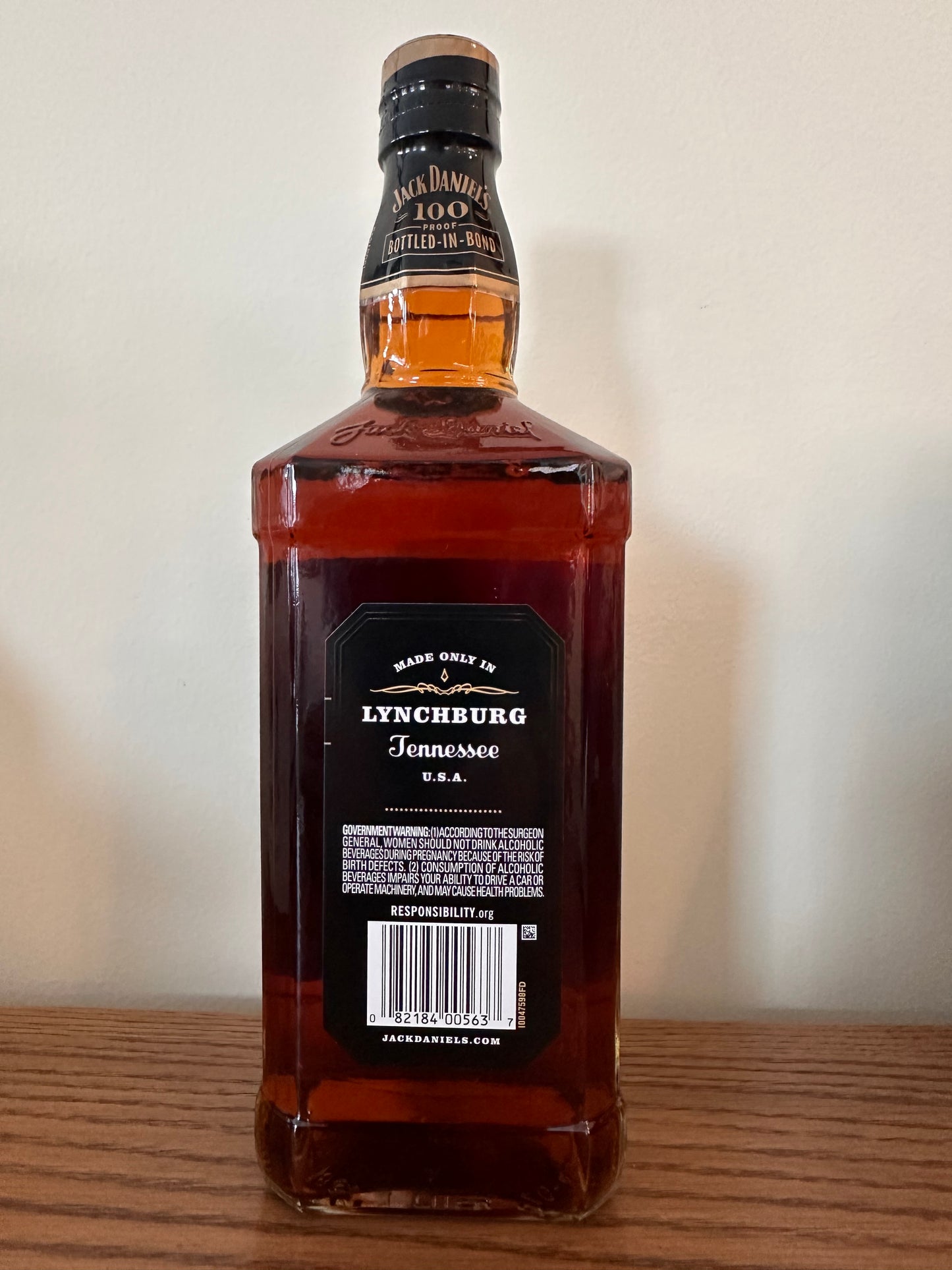 Jack Daniel's Bottled-In-Bond 100 Proof Tennessee Whiskey 1L