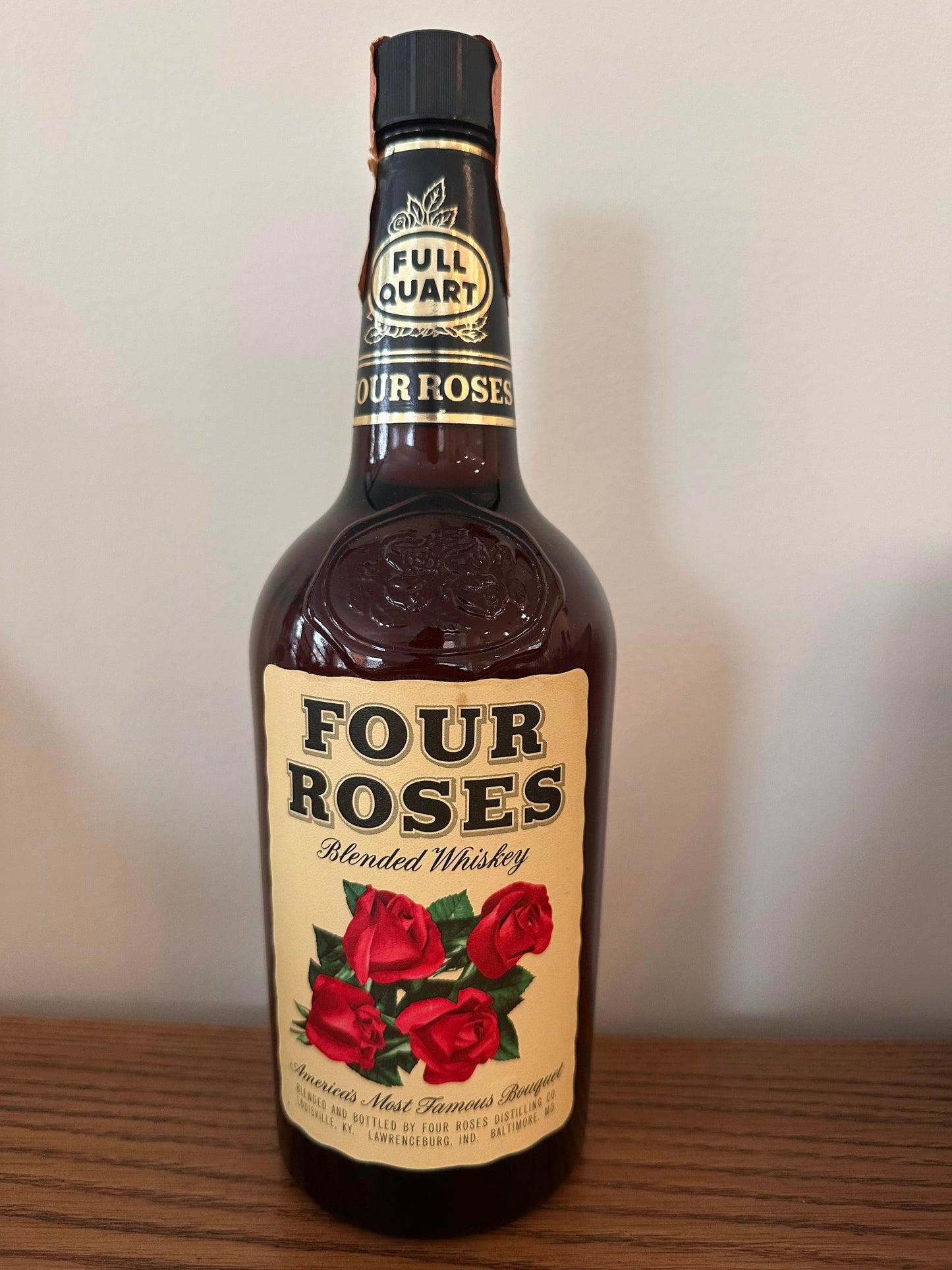 Four Roses One Quart Blended Whiskey - 1964 Vintage