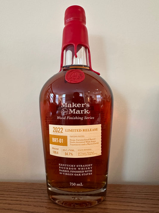 2022 Maker's Mark BRT-01 Wood Finishing Series Limited Release Kentucky Straight Bourbon Whisky 750ml