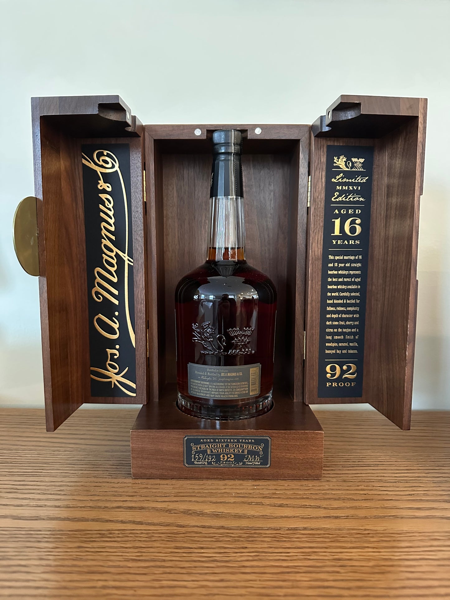 Joseph Magnus Reserve 16 years Old Straight Bourbon 750ml