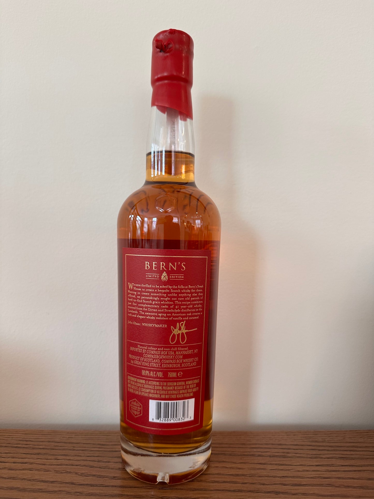 Compass Box Bern's 41 Year Old 750ml