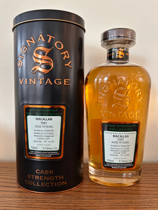 1997 Macallan Signatory Vintage The Un-Chillfiltered Collection 19 Years Old Single Malt Scotch Whisky 750ml