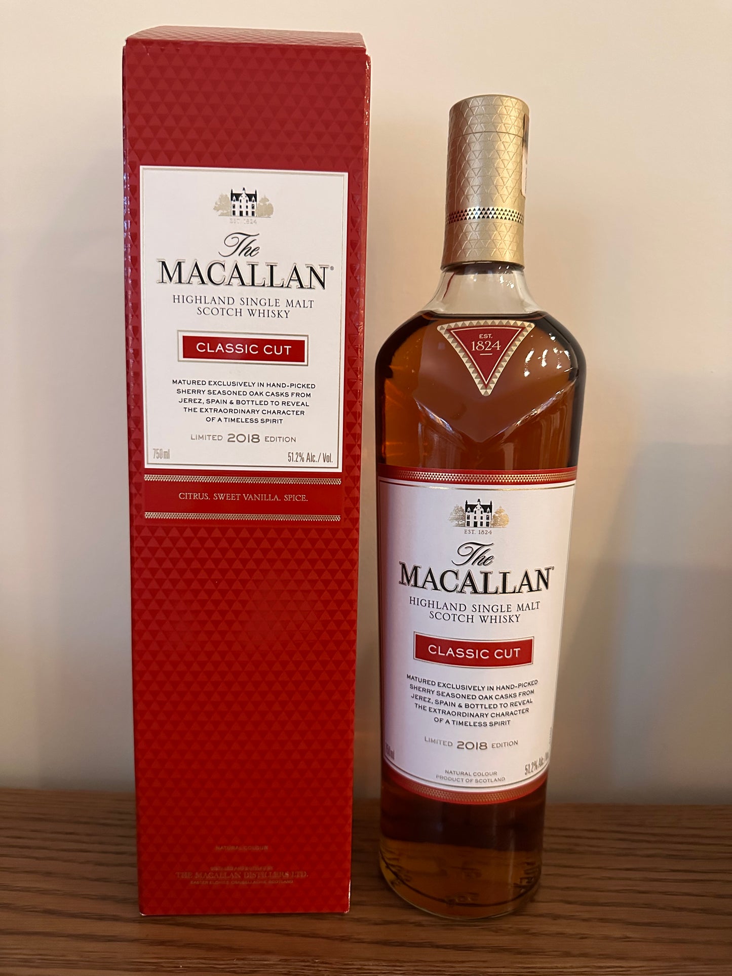 The Macallan Classic Cut 2018 Limited Edition Single Malt Scotch Whisky 750ml