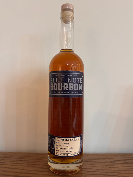 Blue Note Small Batch Bourbon 9 Year 93 Proof 750ml