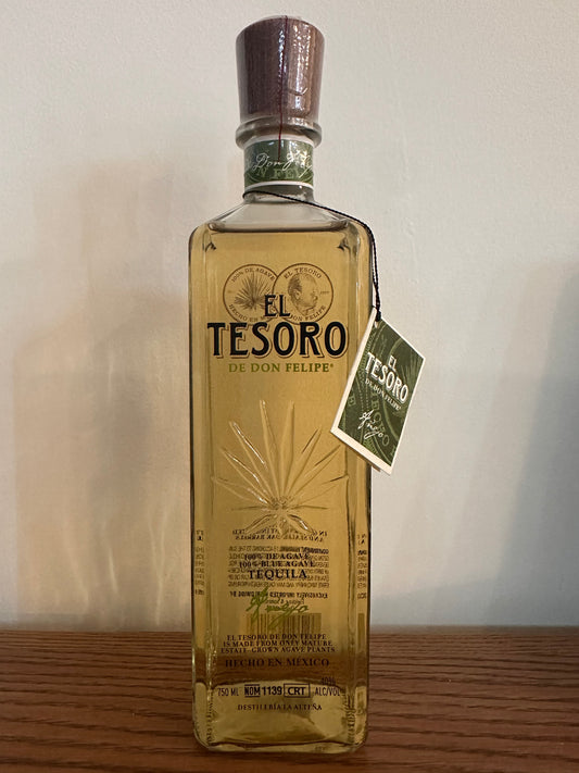 2016 El Tesoro De Don Felipe Añejo Tequila Older Stye Bottle 750ml