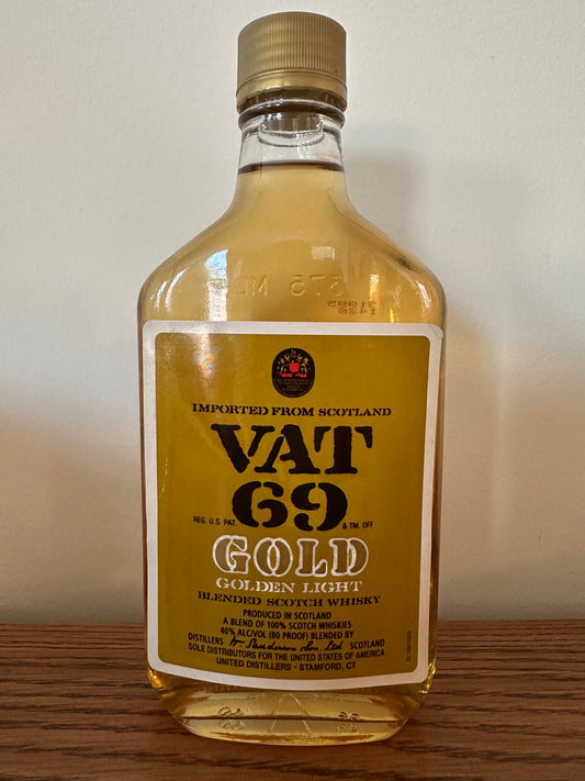 1995 VAT 69 Gold Scotch 375ml